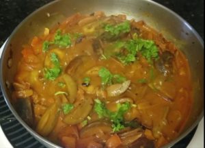 Recipe for Brinjal Curry