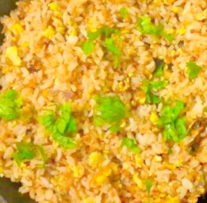 Recipe for egg rice