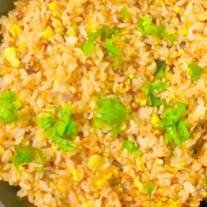 Recipe for egg rice