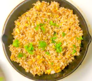 Recipe for egg rice