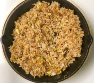 Recipe for egg rice