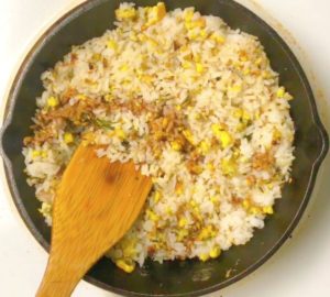 Recipe for egg rice