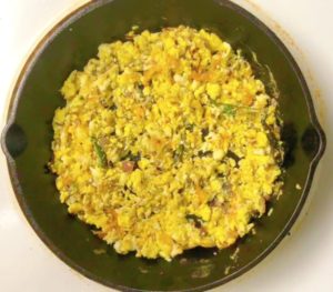 Recipe for egg rice