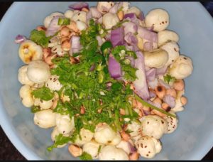 how to make makhana chaat