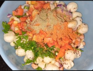 makhana chaat recipe for weight loss