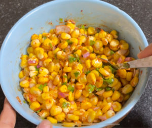 Sweet corn chaat